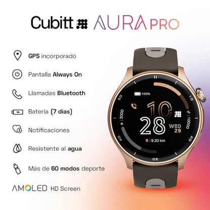 Smartwatch Aura Pro Cubitt Mocha Brown - Cubitt - Titan.com.pa - 850044396849