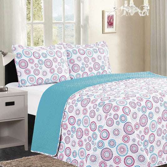 Sobrecama Bubble Home Accents Reversible de 3 Piezas - Full