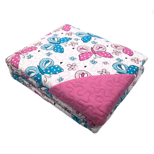 Sobrecama Home Accents Mariposa Infantil Reversible 4 Piezas - FULL