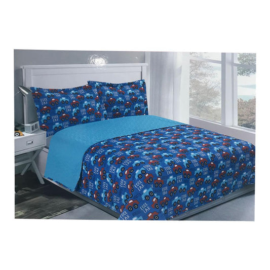 Sobrecama Home Accents Monster Cars Estampado - Twin