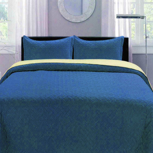 Sobrecama Reversible Home Accents Set de 3 Piezas - QUEEN