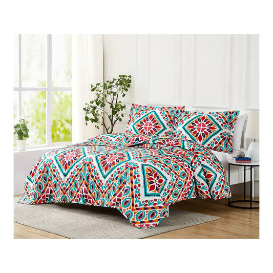 Sobrecama Rt Designer Aztec Estampado - Queen