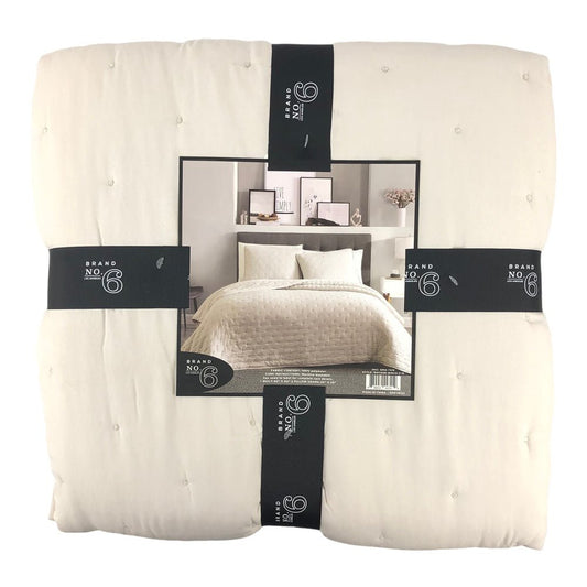Sobrecama Sl Home Fashion Matisse 3 Piezas Marfil - Full/Queen