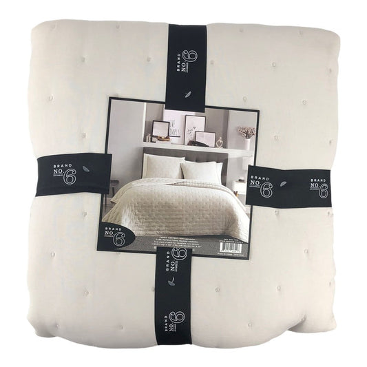 Sobrecama Sl Home Fashion Matisse 3 Piezas Marfil - King