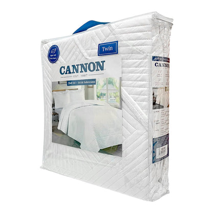 Sobrecama Twin 2 Piezas Cannon - Blanco - Cannon - Titan.com.pa - 7453122804057
