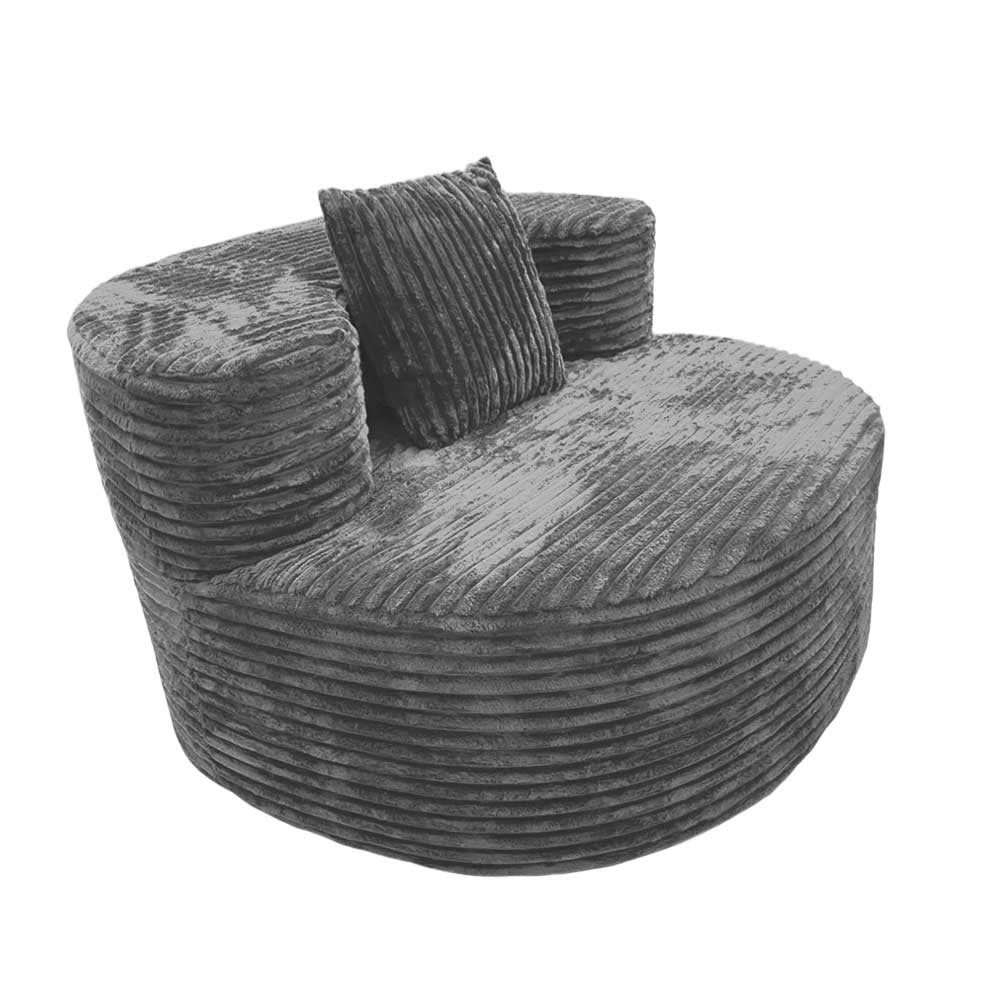 Sofá 1 Puesto Gris Oscuro Elements Furniture - Modasi - Titan.com.pa - 2100001682477