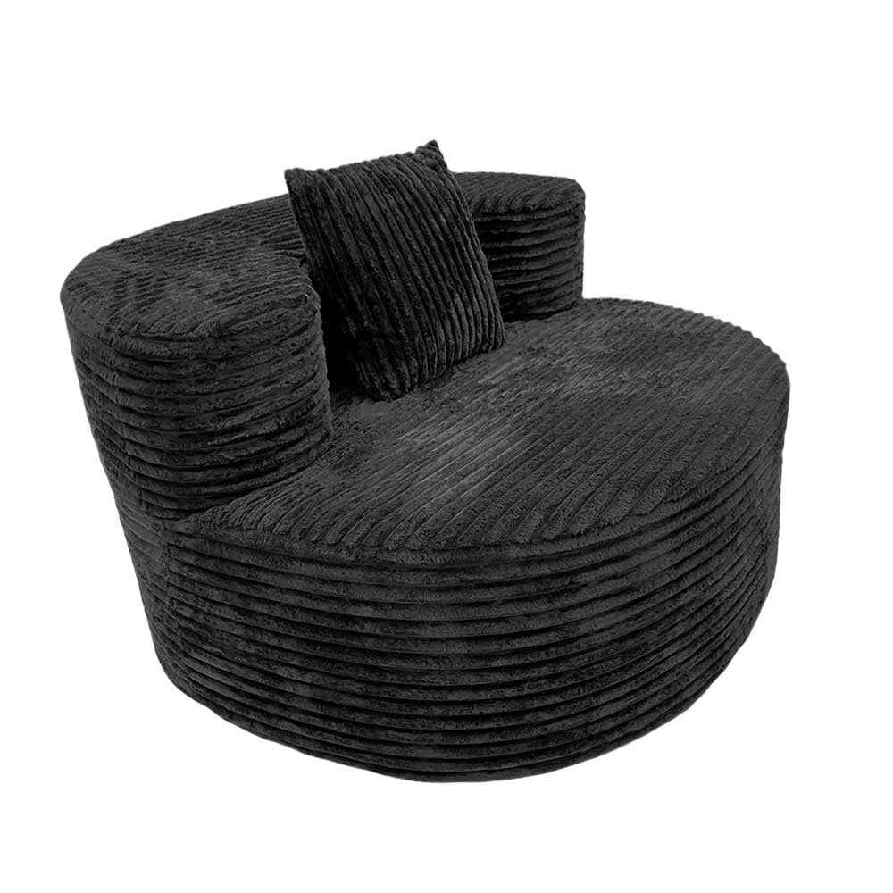 Sofá 1 Puesto Negro Elements Furniture - Modasi - Titan.com.pa - 2100001522230