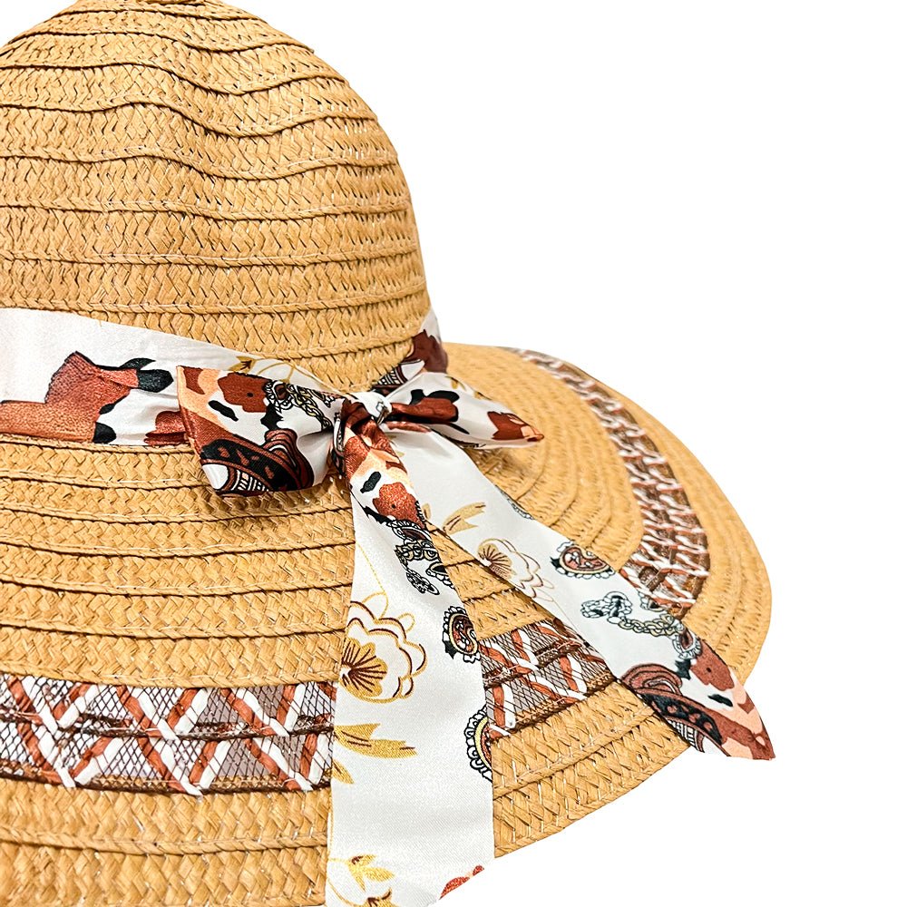 Sombrero de Playa Cattani Para Dama / Ala Corta 12 cm / Con Lazo / Surtido - Cattani - Titan.com.pa - 7453089264932