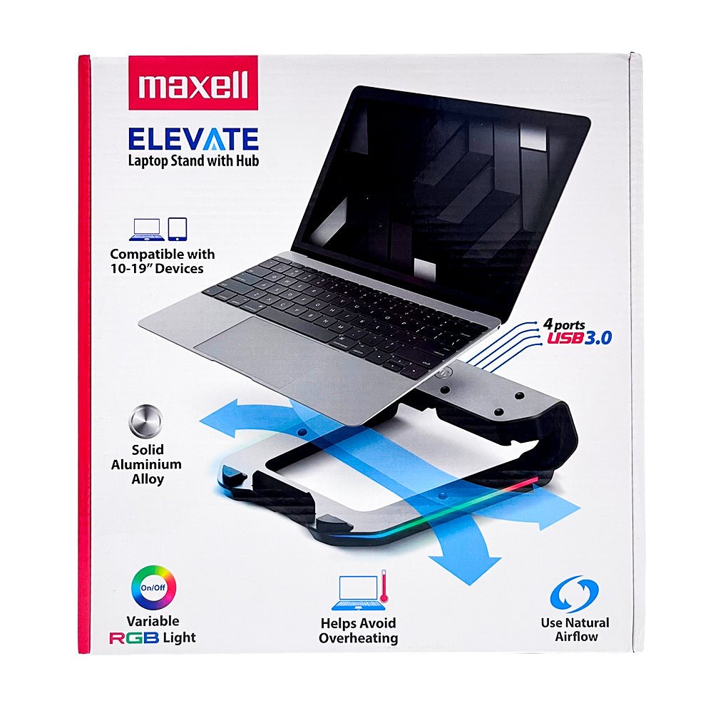 Soporte Para Laptop Maxell / Con Luces / 4 Puertos USB - Maxell - Titan.com.pa - 025215504518