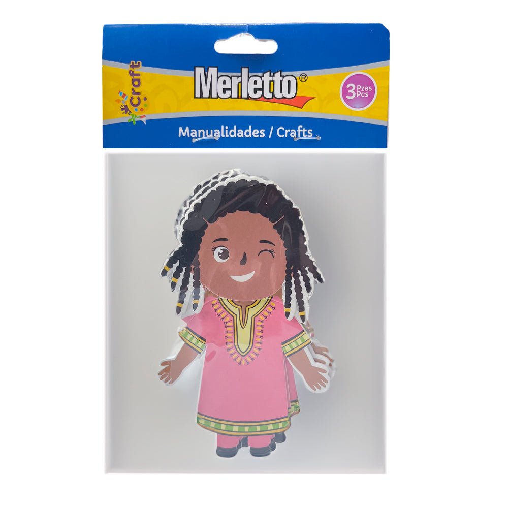 Sticker De Foami Etnia Negra 3 Piezas/Surtido - Merletto - Titan.com.pa - 7450209003297