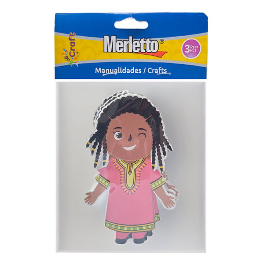 Sticker De Foami Etnia Negra 3 Piezas/Surtido - Merletto - Titan.com.pa - 7450209003297