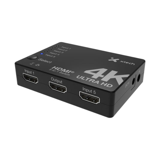 Switch HDMI Xtech de 5 Puertos - Xtech - Titan.com.pa - 798302233201