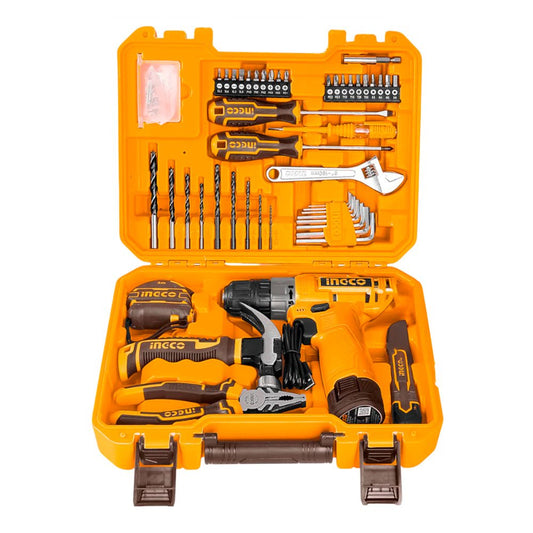 Taladro Inalambrico Con Juego De Herramientas / 89Pz - Ingco - Titan.com.pa - 6976051784449