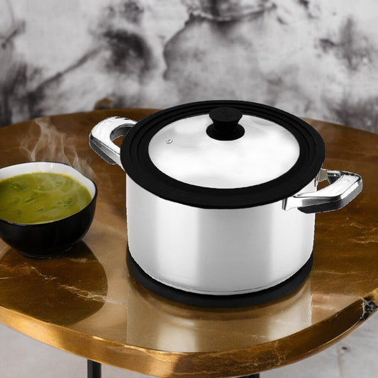 Tapa De Vidrio Con Silicon Para Olla 28 CM - Kennedy Home - Titan.com.pa - 7450123056461