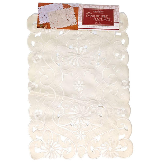 Tapete Bordado American Linen 14" x 20"