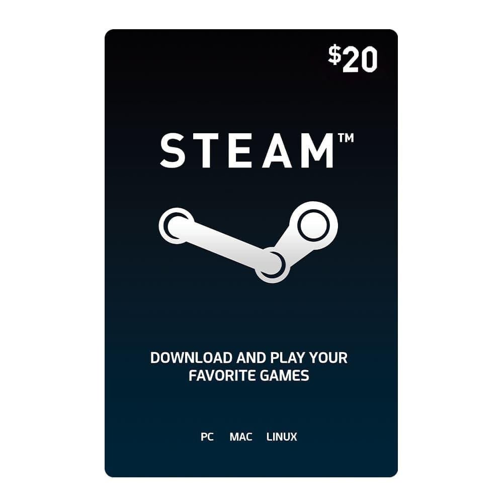 Tarjeta Digital Steam de $20