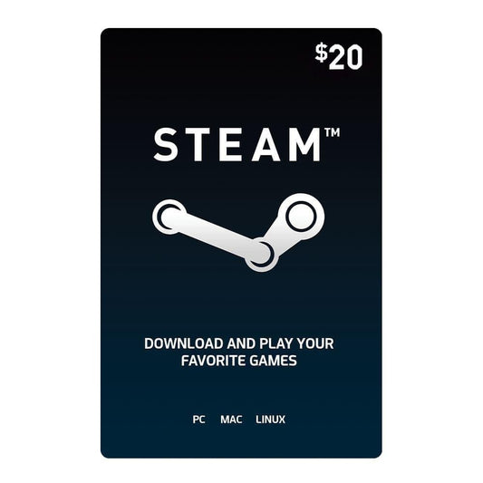 Tarjeta Digital Steam de $20