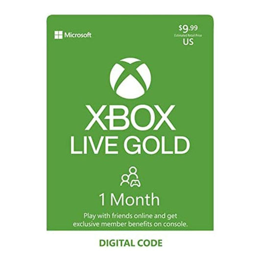 Tarjeta Digital Xbox Live 1 Month Usa