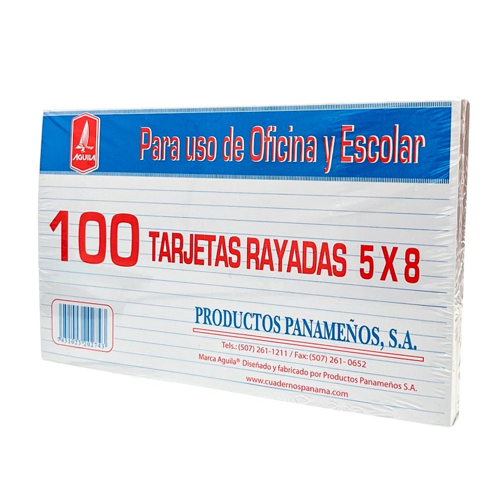 Tarjetas Rayadas Productos Panameños / 5 x 8 - Productos Panameños - Titan.com.pa - 7451023202743