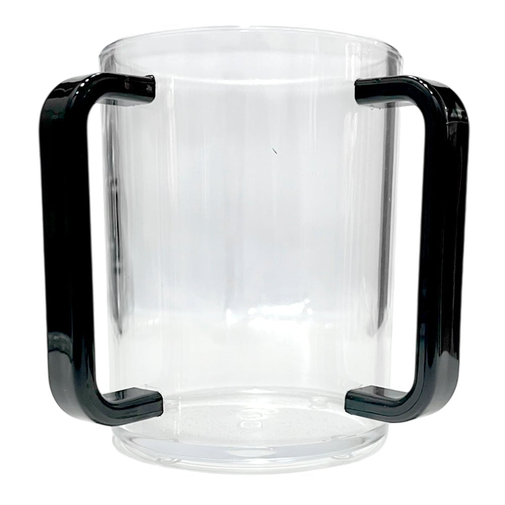 Taza Acrílica Multiusos Lillian de 26 Onzas clara de asas negras. En el Titán Panamá.