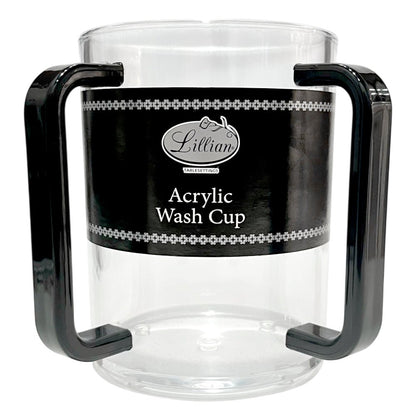 Taza Acrílica Multiusos Lillian de 26 Onzas clara de asas negras. En el Titán Panamá.