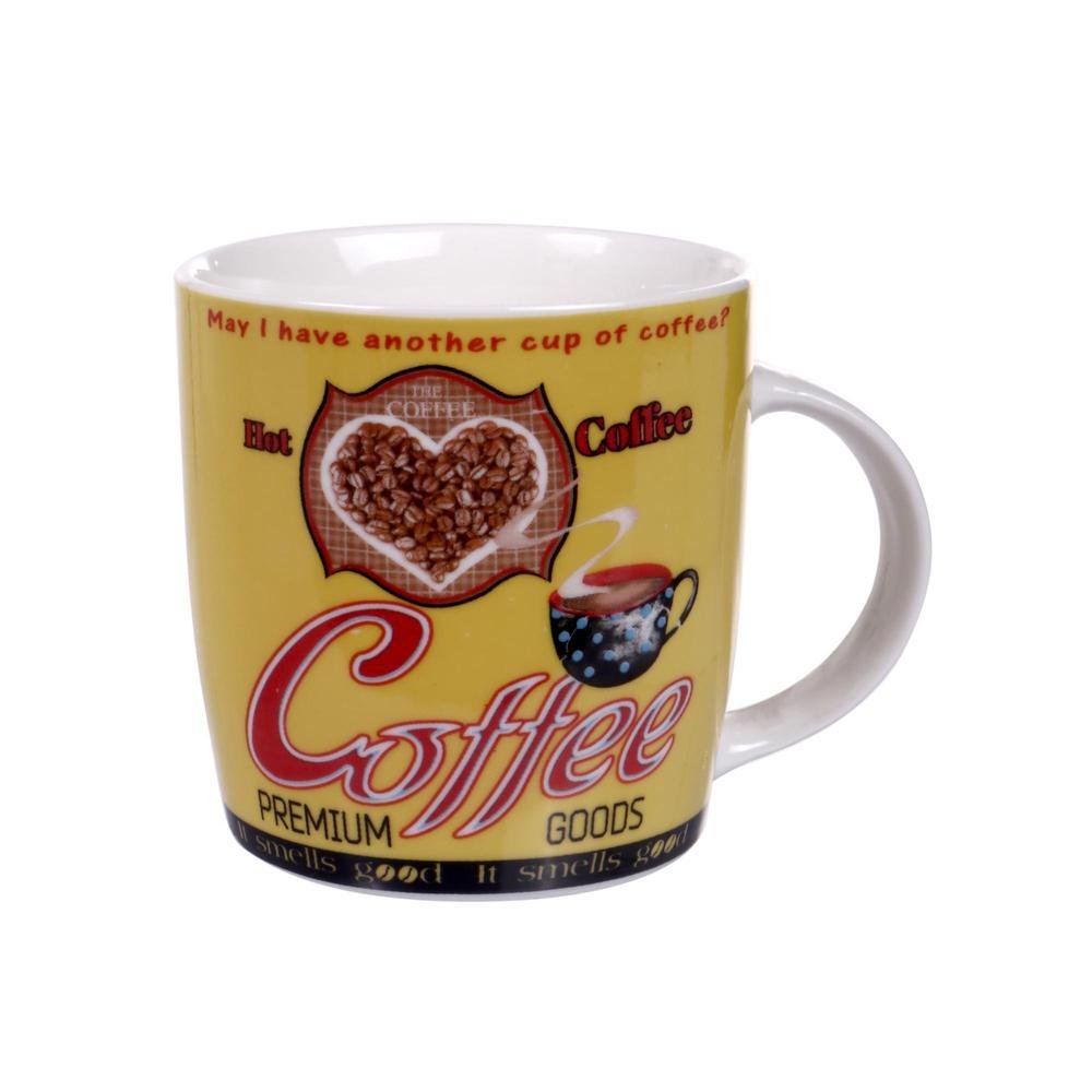 Taza de Cerámica Concepts 8 Cm Estampada Amarilla