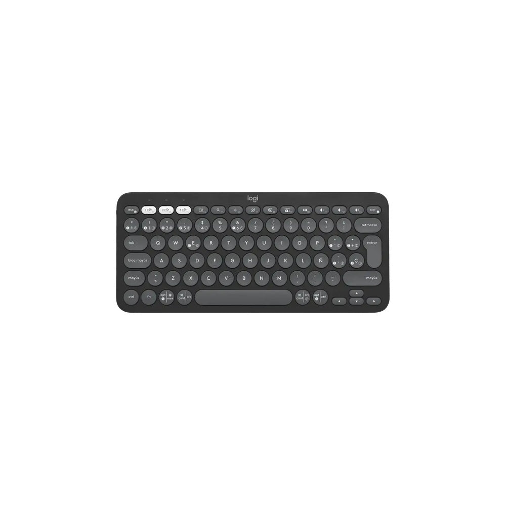 Teclado Logitech Pebble Keys 2 K380s Gris - LOGITECH - 11019145