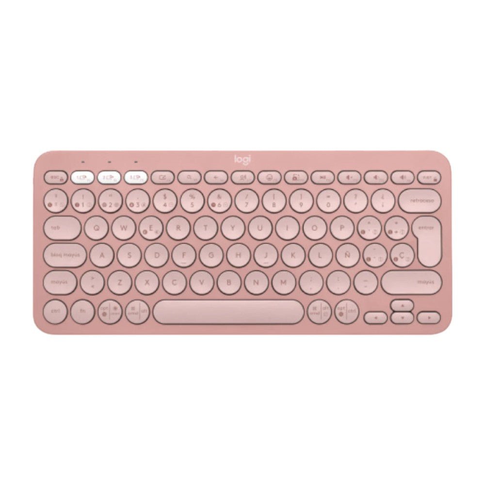 Teclado Logitech Pebble Keys 2 K380 - Rosado - Logitech - Titan.com.pa - 097855186379