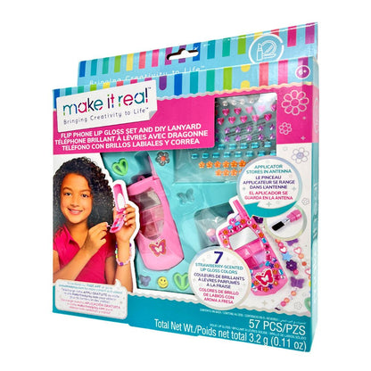 Teléfono Con Brillos Labiales y Correa / Make It Real - Make It Real - Titan.com.pa - 695929023294