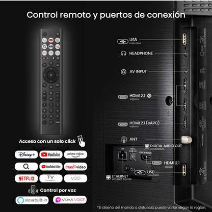 Televisor Hisense 85" QLED Smart TV 4K UHD | 85Q6QV - Hisense - Titan.com.pa - 6942351422107