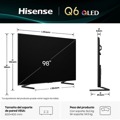 Televisor Hisense 98" / QLED / Google TV - Hisense - Titan.com.pa - 6942351424507