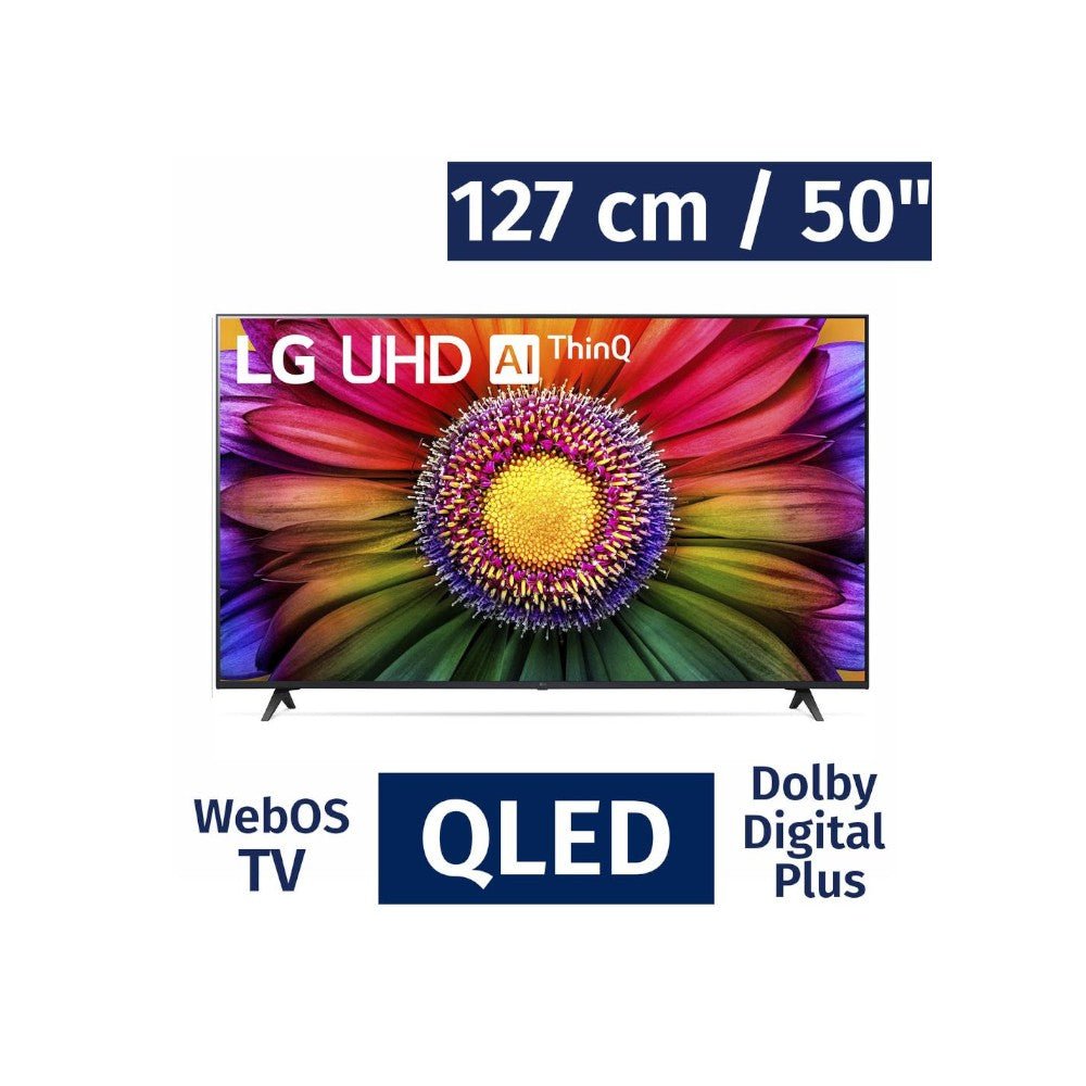Televisor LG 50 pulg, Smart 4K UHD, webOS, Procesador α5 AI en electrónica Titán Panamá.