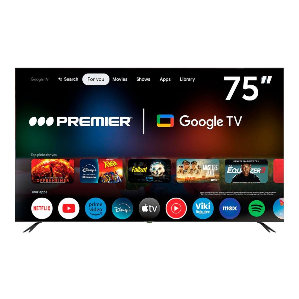 TV QLED 75 pulg Smart 4K con Google TV, Dolby, blue-connect y control por voz. Diseño sin marco, montaje incluido. Consíguelo en Titán Panamá.