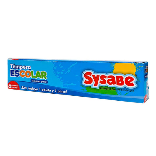 Témperas Sysabe – 6 Colores - Sysabe - Titan.com.pa - 7591213023359