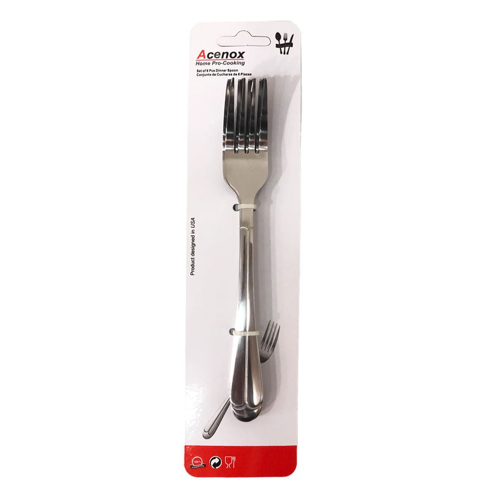 Tenedores Acenox de Metal 6 piezas