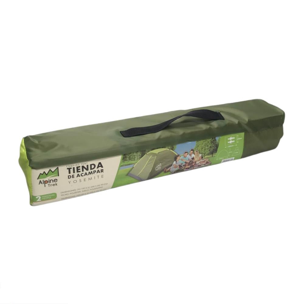 Tienda de Acampar Alpine Trek Para 2 Personas 100 cm x 200 cm x 90 cm - Surtido