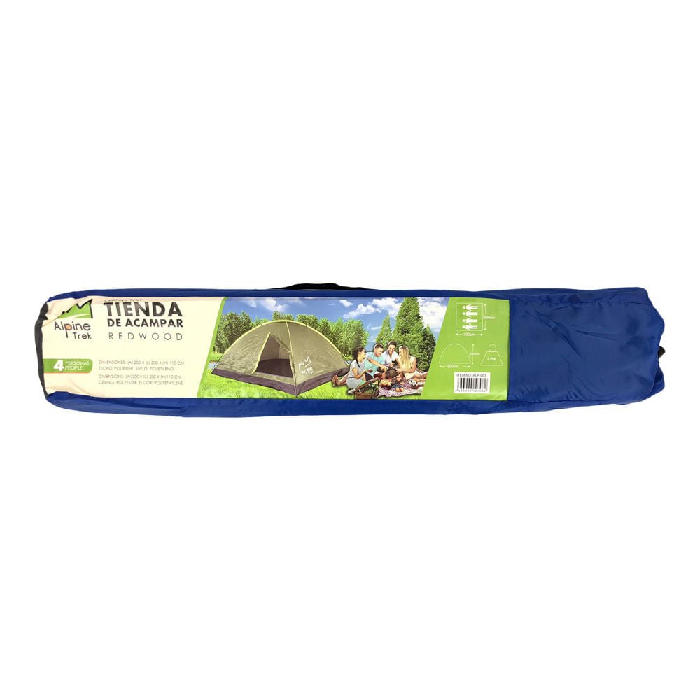 Tienda de Acampar Alpine Trek Para 4 Persona - Único