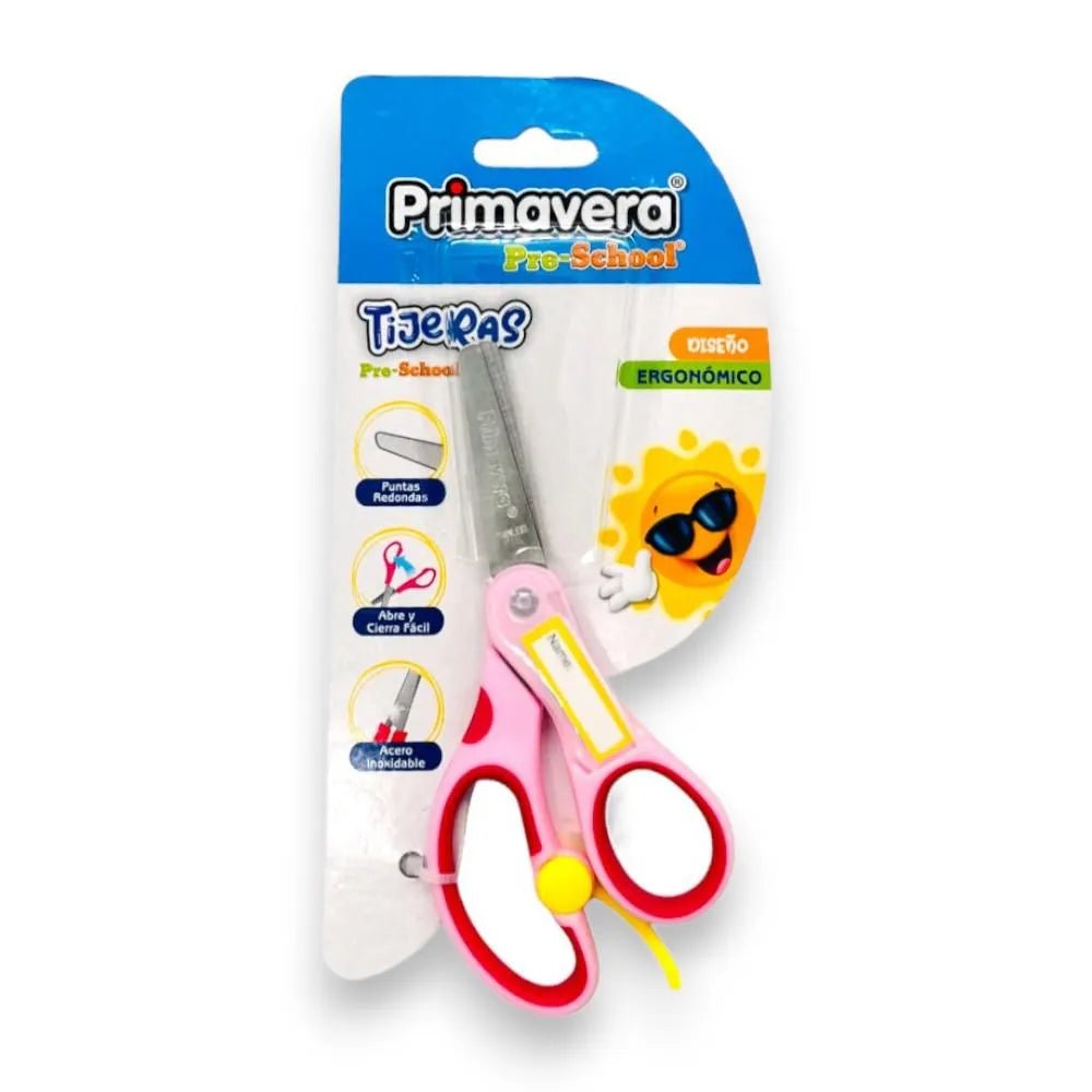 Tijera Preescolar Primavera de Punta Redonda - Surtida - Primavera - Titan.com.pa - 7707275921933