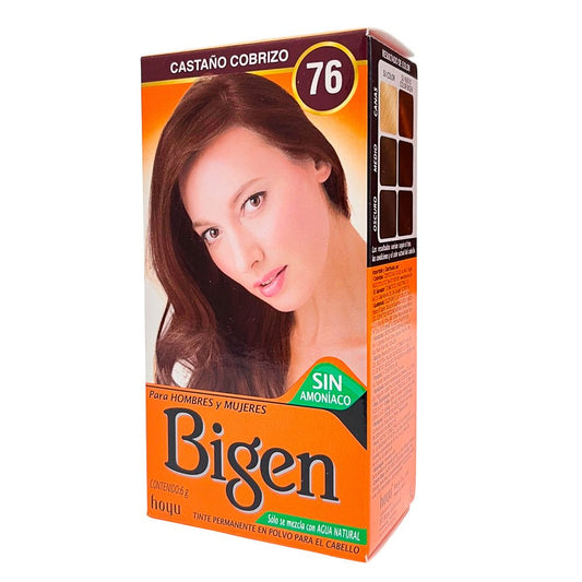 Tinte Bigen Permanente Castaño Cobrizo 76 - Bigen - Titan.com.pa - 4987205932380