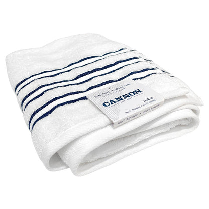 Toalla De Baño Cannon Dallas 27” X 54” Blanco/Navy - Cannon - Titan.com.pa - 7453122822471