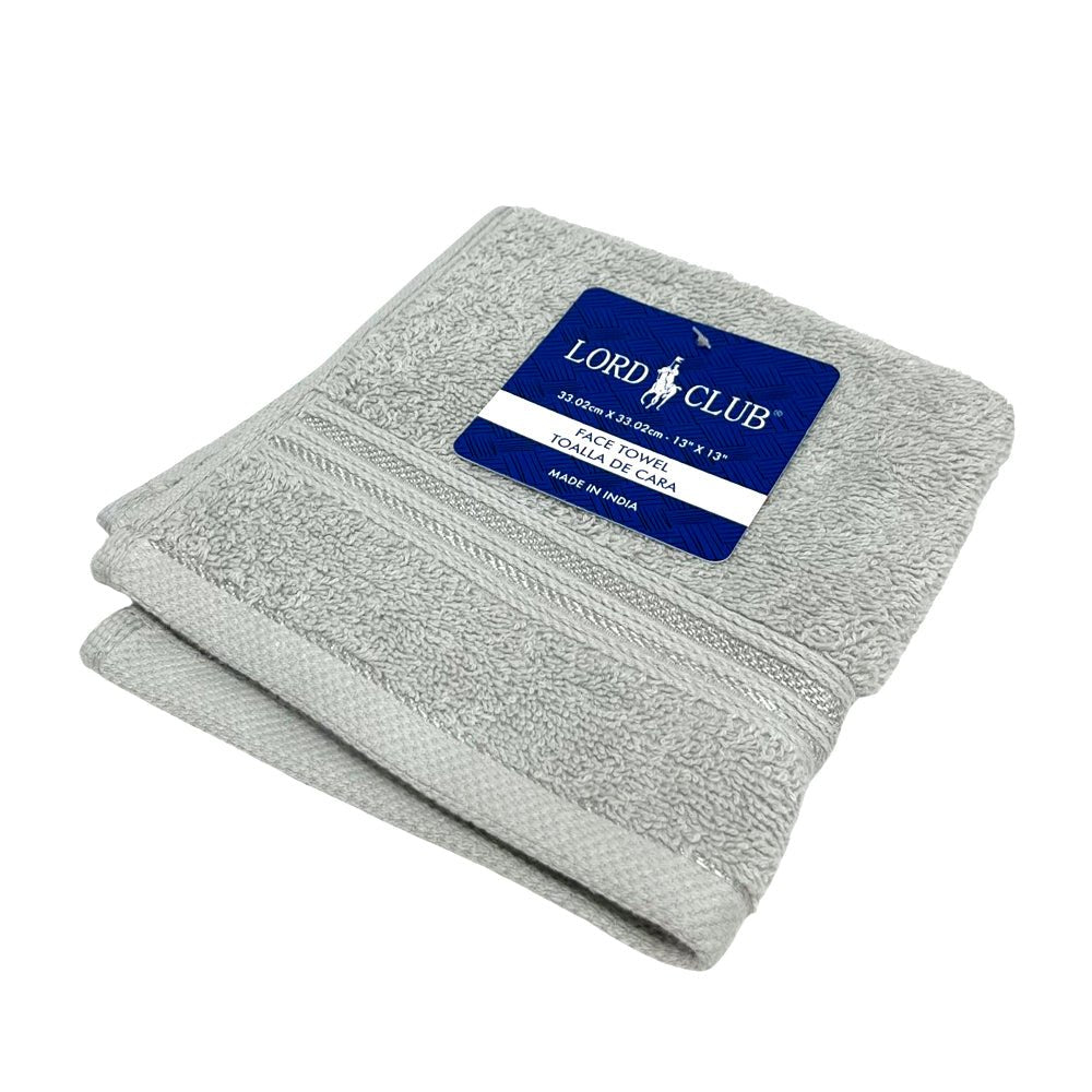 Toalla De Cara Mónaco 13” X 13” Light Grey - Lord Club - Lord Club - Titan.com.pa - 2100000665488