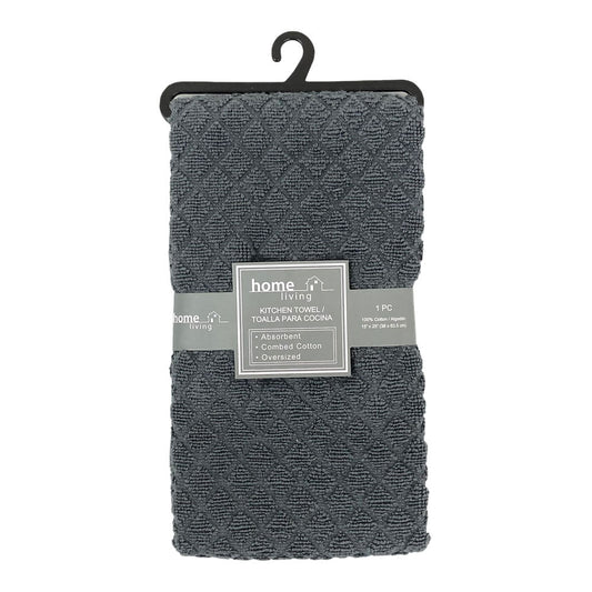 Toalla de Cocina Home Living de 15" x 25" - Gris Oscuro