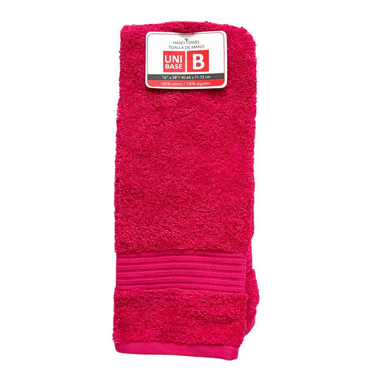 Toalla De Mano Ibiza 16” X 28” Hot Pink - Unibase - Unibase - Titan.com.pa - 7453122800158