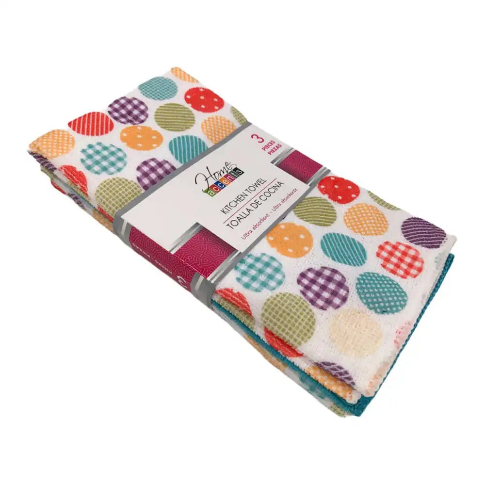 Toalla Para Cocina Home Accents 3 Piezas - Surtido 44781 - Home Accents - Titan.com.pa - 7453100812593