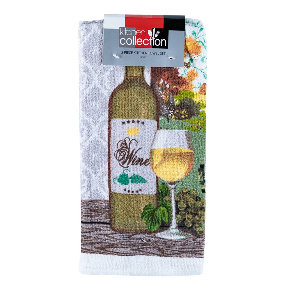 Toallas de Cocina Kitchen Collection Mimosa de 5 Piezas