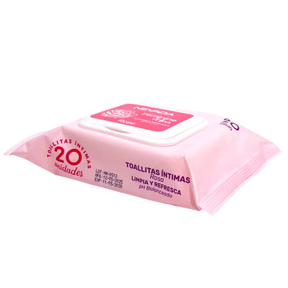 Toallitas Femeninas Nevada Extracto Rosas 20 Piezas - Nevada - Titan.com.pa - 847610021090
