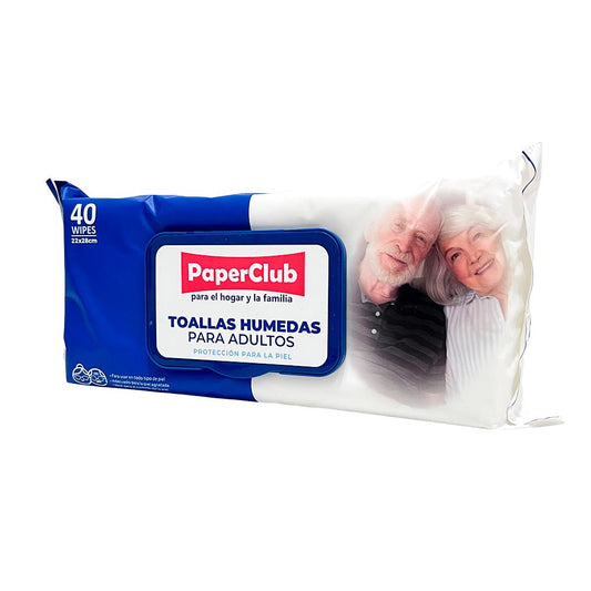 Toallitas Húmedas Para Adultos PaperClub 40 Wipes - Paper Club - Titan.com.pa - 7453116336892