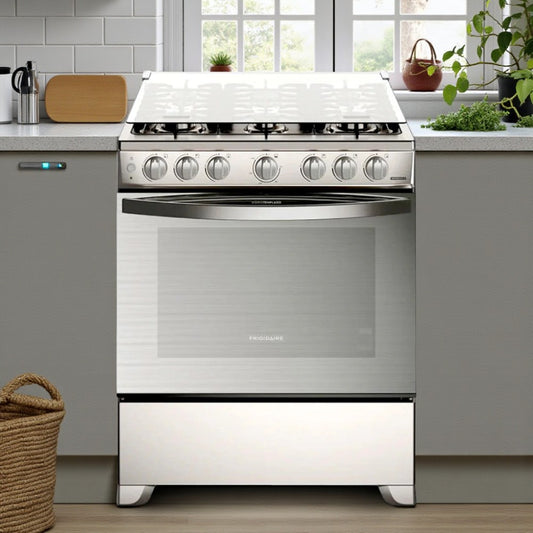 Estufa a Gas Frigidaire 30” / 6 Quemadores / Acero Inoxidable