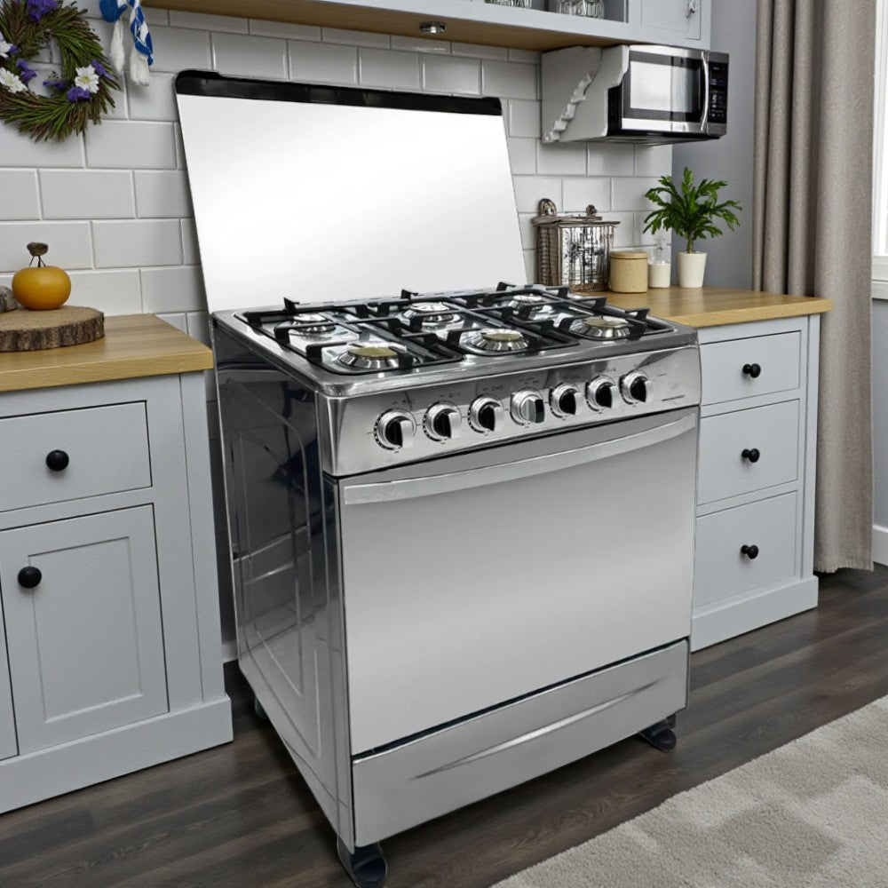 Estufa A Gas Premier 30" / 6 Quemadores / Acero Inoxidable