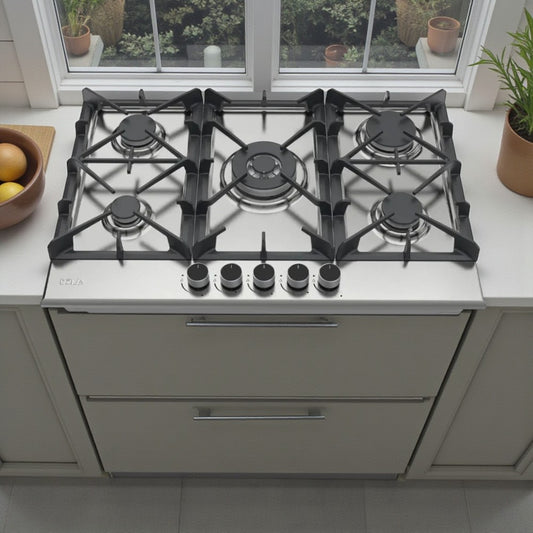 Estufa A Gas Drija / 5 Quemadores / Acero Inoxidable